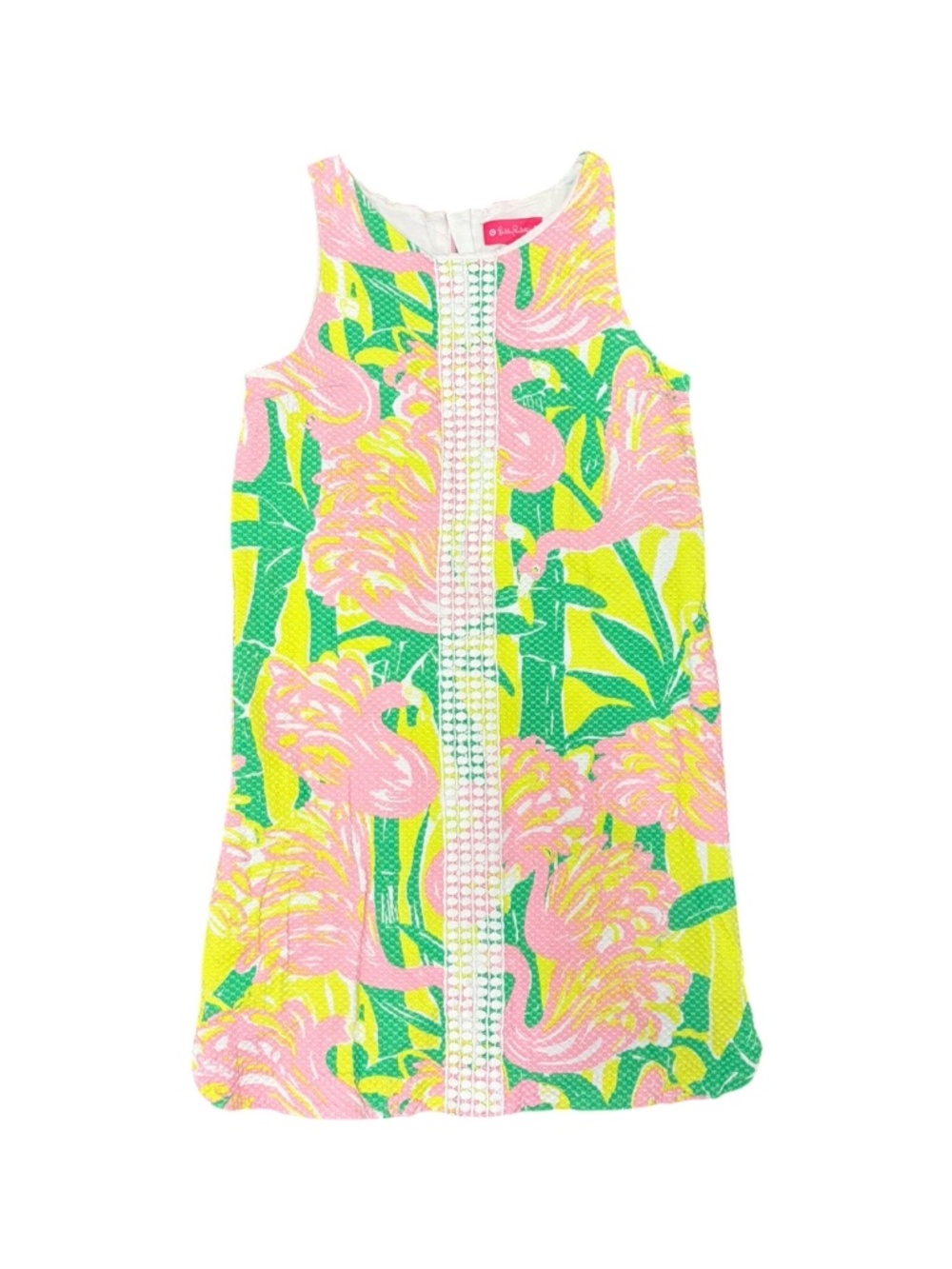 Lilly Pulitzer for Target Girls Flamingo Shift Dress Size Large 10-12